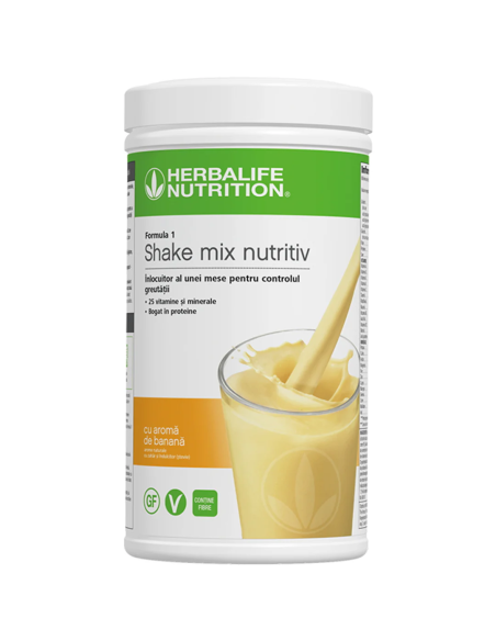 Formula 1 Shake Mix Nutritiv cu aromă de banană 550g