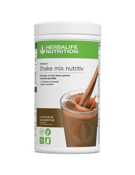 Formula 1 Shake Mix Nutritiv cu aromă de Ciocolată Fină 550g