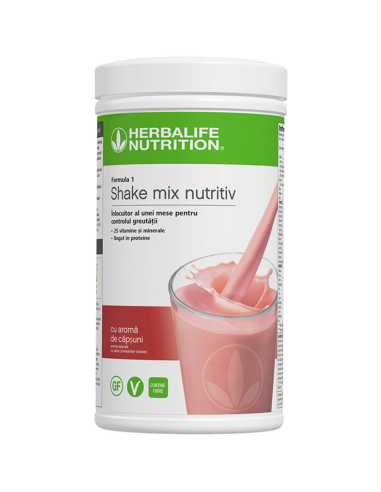 Formula 1 Shake Mix Nutritiv cu aromă de Căpșune 550g