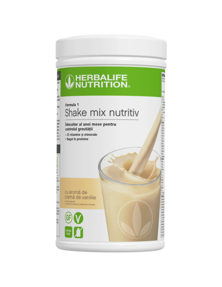 Formula 1 Shake Mix Nutritiv cu aromă de Cremă de Vanilie 550g