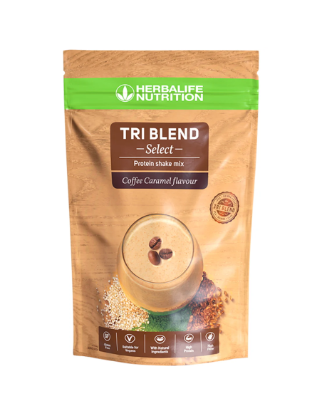 Tri Blend Select Shake Mix Protein Vegan Coffee Caramel – 600g