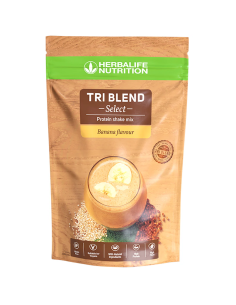 Tri Blend Select Shake Mix Proteic Vegan cu aromă de Banană – 600g