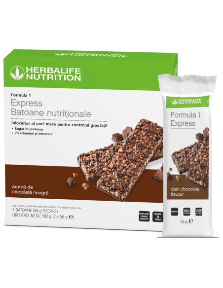 Formula 1 Express – Batoane Nutriționale cu aromă de Ciocolată Neagră