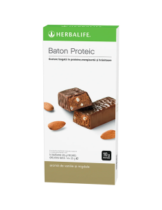 Batoane Proteice cu aromă de Vanilie și Migdale – 14 Batoane