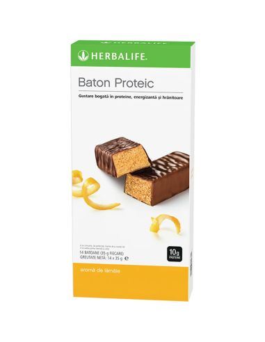 Batoane Proteice cu aromă de Lămâie – 14 Bucăți